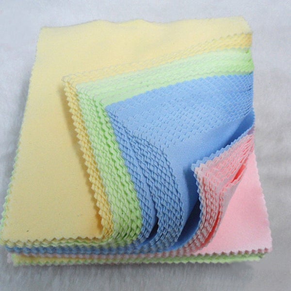 100PS Glasses Cloth Mixed Color Wipe Fiber Cleaning Cloth Polishing Carousel 1