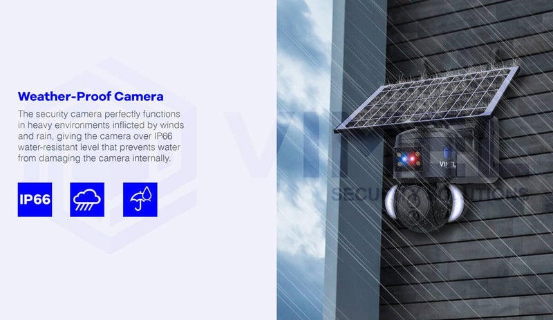 WIFI Home Alarm Security Camera 2K Panel CCTV Outdoor Carousel 16