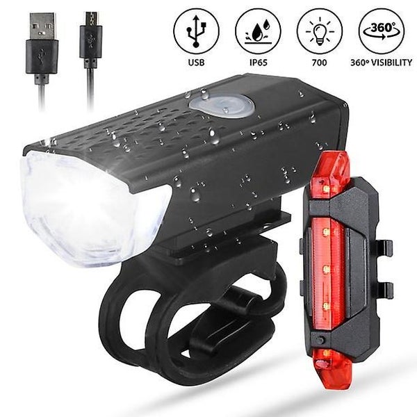 Usb Rechargeable Bike Lights Super Bright Waterproof Bicycle Headlight And Tail Carousel 1