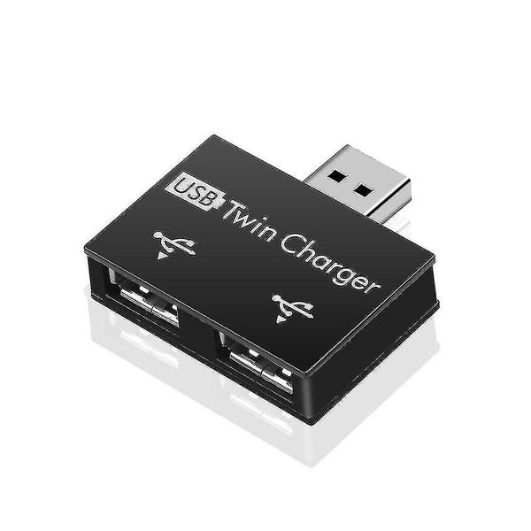 Usb2.0 Male To Twin Charger Dual 2 Port Usb Splitter Hub Adapter Converter Char Carousel 1