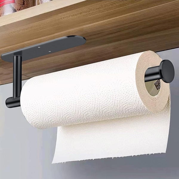 Under Cabinet Paper Towel Holders Vertical Or Horizontal Mount Self Adhesive Carousel 1