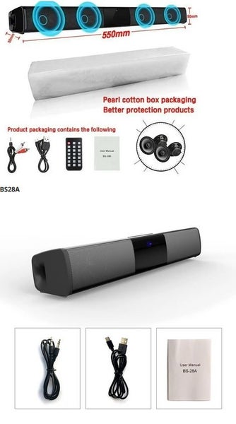 Bluetooth Speaker Sound Bar (Computer or TV) Carousel 7