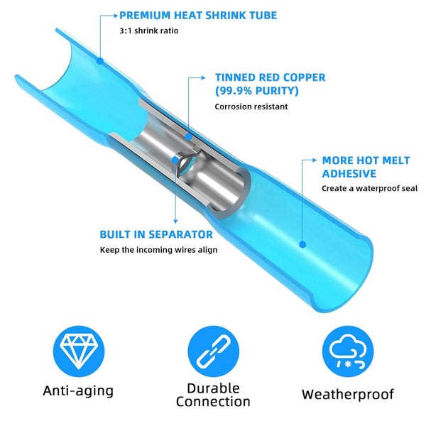 100Pcs Heat Shrink Wire Connectors Carousel 2