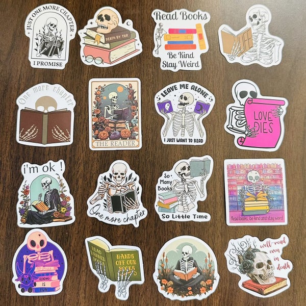 50pcs Reading Book Stickers (5) Gift for book lover Carousel 2