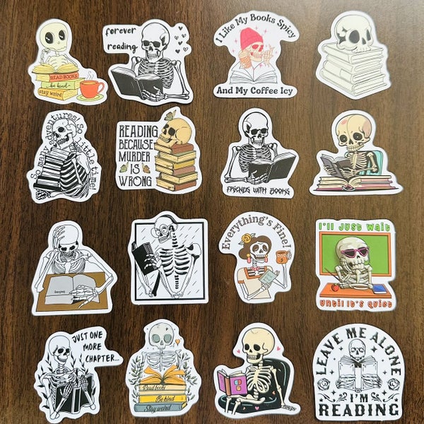 50pcs Reading Book Stickers (5) Gift for book lover Carousel 4
