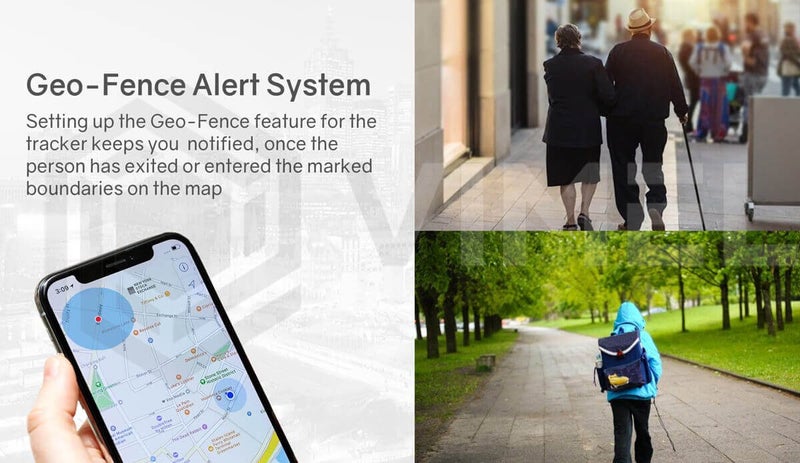 Personal GPS Tracker for Elderly People Kid 4G Real-Time Satellite portable Carousel 9