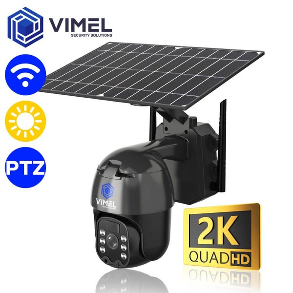 WIFI Human Detection Solar Security Camera CCTV Outdoor Panel Carousel 1
