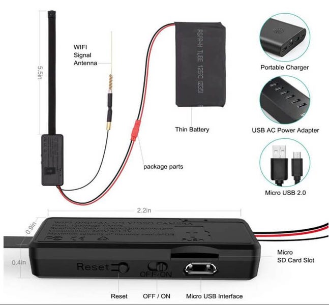 Spy Camera Wireless Mini LIVE VIEW WIFI Best Micro Hidden Secret WIFI Carousel 2