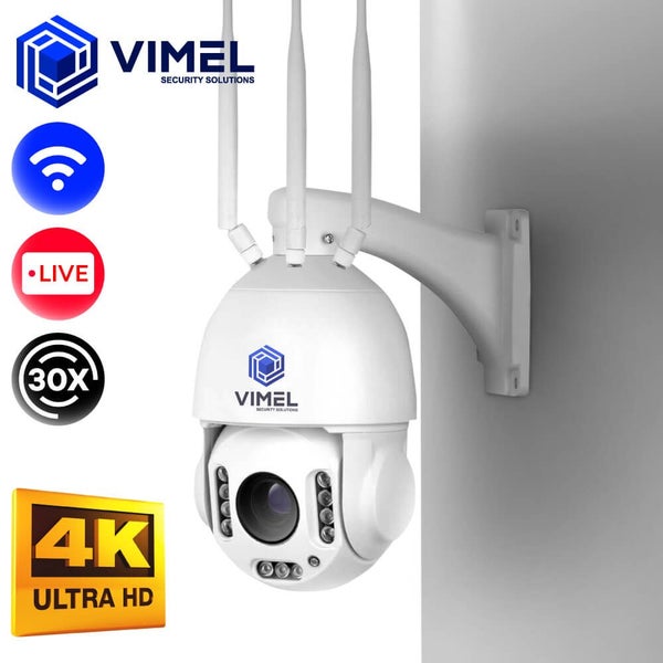 Wireless Security Camera 30X UHD 4K Recording Powered CCTV Outdoor Carousel 1