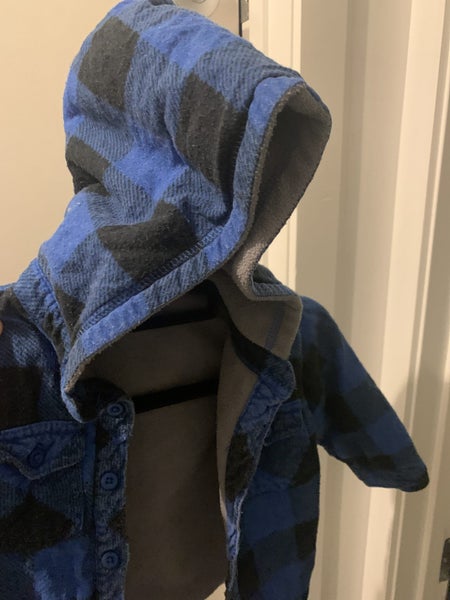 Plaid warm jacket hoodie Carousel 2