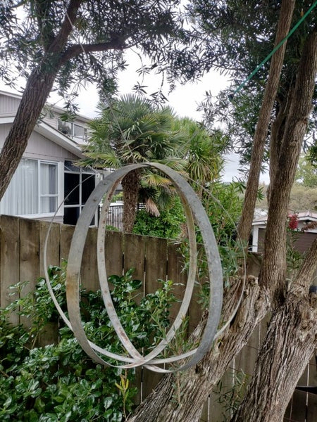 Metal garden sculpture Carousel 2