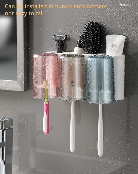 Wall Mounted Toothbrush Holder Multifunctional Toothbrush Holder With Lid 9 Too Carousel 2