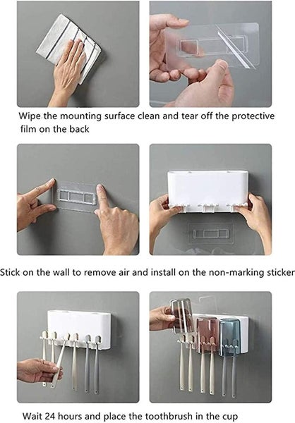 Wall Mounted Toothbrush Holder Multifunctional Toothbrush Holder With Lid 9 Too Carousel 5