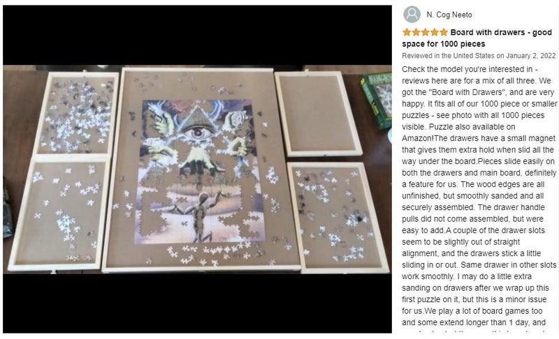 NEW new Jigsaw Table Puzzle Craft Board Table Game *Sale NOW* Carousel 2