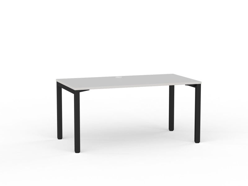 Knight's Cubit Desk 1500mm x 800mm, Black Frame (Choice of Worktop Colours) Carousel 1