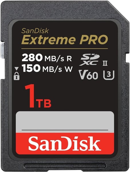 SanDisk Extreme Pro SDXC SDSDXEP 1TB 280MB/s V60 U3 C10 UHS-II SD Memory Card Carousel 1