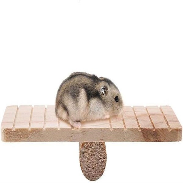 Wooden Rocking Chair Hamster Toy Small Animal Game House Cage Chewing Toy Pet A Carousel 1