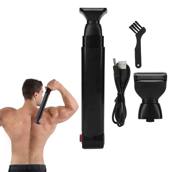 Men Back Hair Remover USB Rechargeable Body Hair Trimmer Adjustable Back Shaver Carousel 1