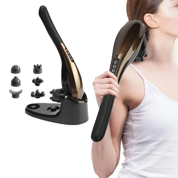 Cordless Electric Handheld Deep Tissue Massager Rechargeable Full Body Carousel 1