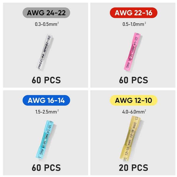 200pcs Heat Shrink Wire Connectors Carousel 2
