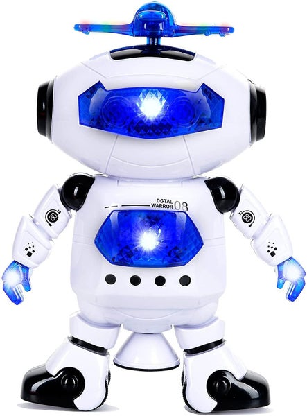 Walking Dancing Robot Toys For Kids 360 Body Spinning Robot Toy With Led Light Carousel 1