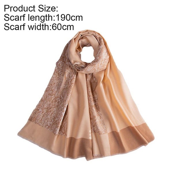 Women's Lightweight Soft Fringe Scarf Carousel 2