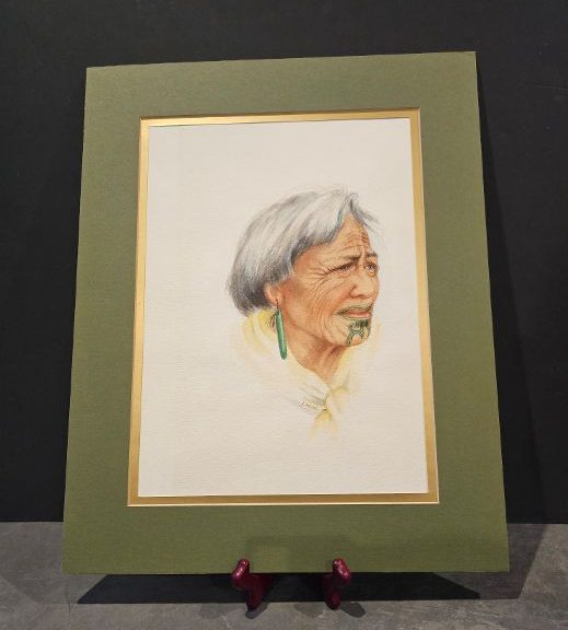 Signed F. Brenner Work on Paper. Mrs Hana Te-Ruhi Bay of Plenty. Carousel 1