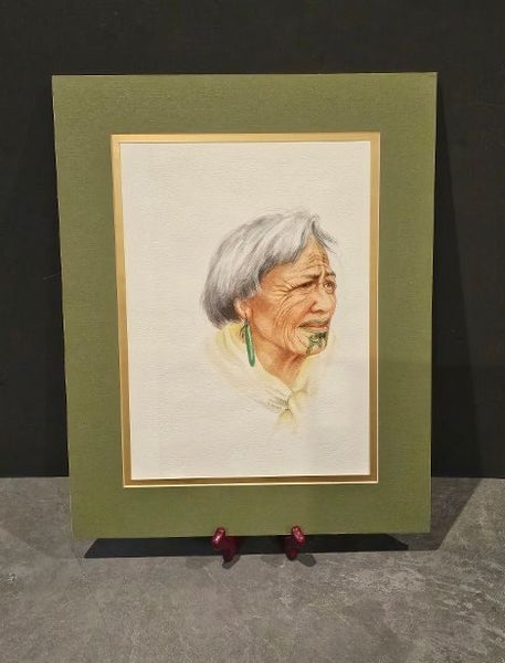 Signed F. Brenner Work on Paper. Mrs Hana Te-Ruhi Bay of Plenty. Carousel 2