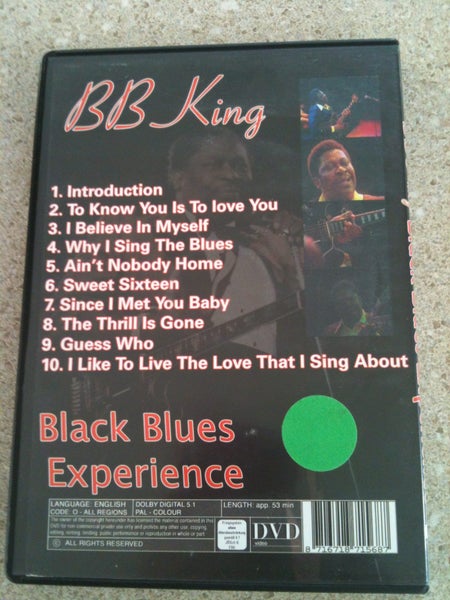 BB King Black Blues Experience DVD Carousel 2