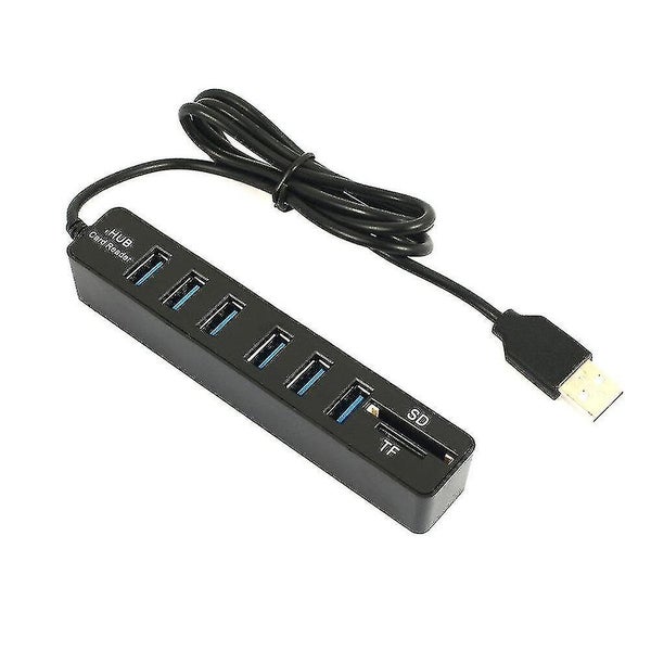 Universal Mini Usb Hub 2.0 High Speed Usb Splitter 3 6 Port Hub Adapter With Tf Carousel 1