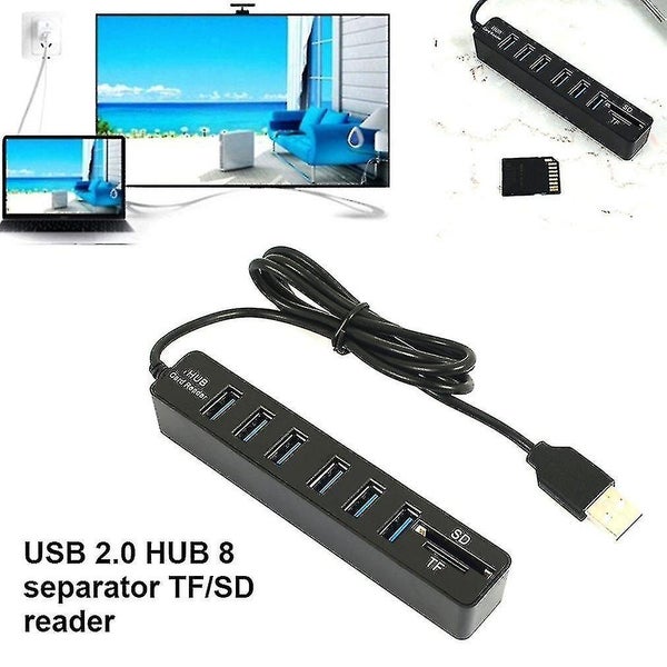 Universal Mini Usb Hub 2.0 High Speed Usb Splitter 3 6 Port Hub Adapter With Tf Carousel 4