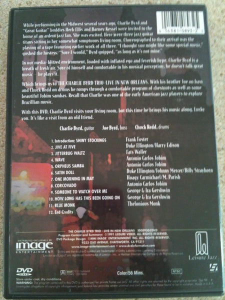 The Charlie Byrd Trio DVD Carousel 2