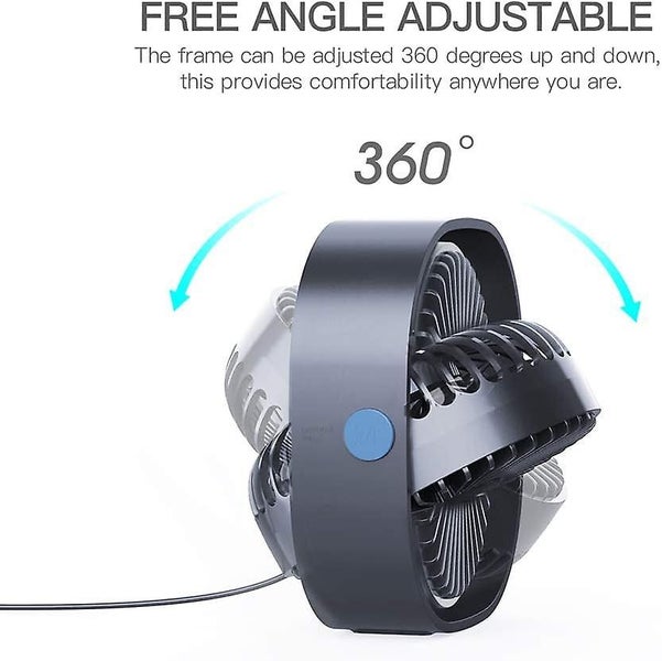 Usb Table Fan 12.3cm Mini Desk Fan Use With 1.2 Meter Cable Portable And Person Carousel 2
