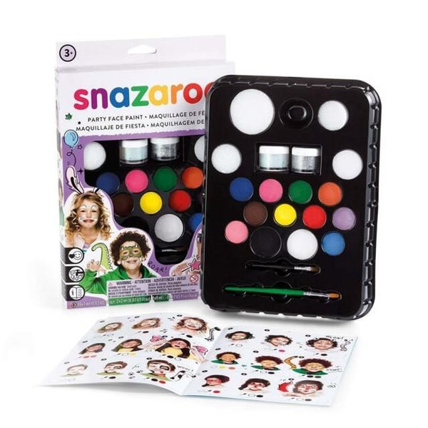 Snazaroo Ultimate Party Pack Kit, Face Paints, Glitters, Sponges, Brushes Carousel 1