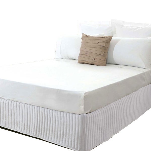 Ardor Quilted Valance White King Carousel 1