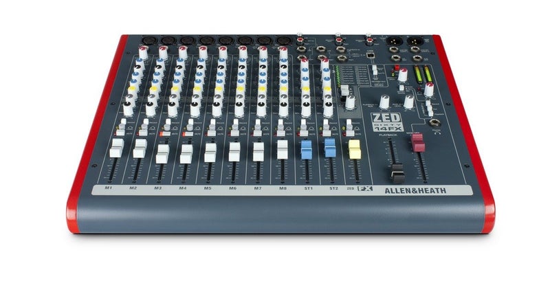 ZED6014FX :: ZED6014FX 19" Rack Mixer 8 Mono+4 Stereo 1 Aux USB Interface Carousel 1