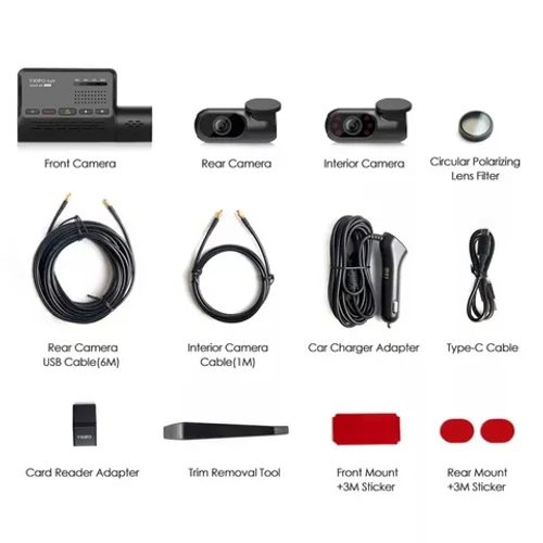 VIOFO DASHCAM 2K A139 FRONT + 1080P REAR + 1080P IR 3 CHANNNEL 2.4G/5G WIFI GPS Carousel 7