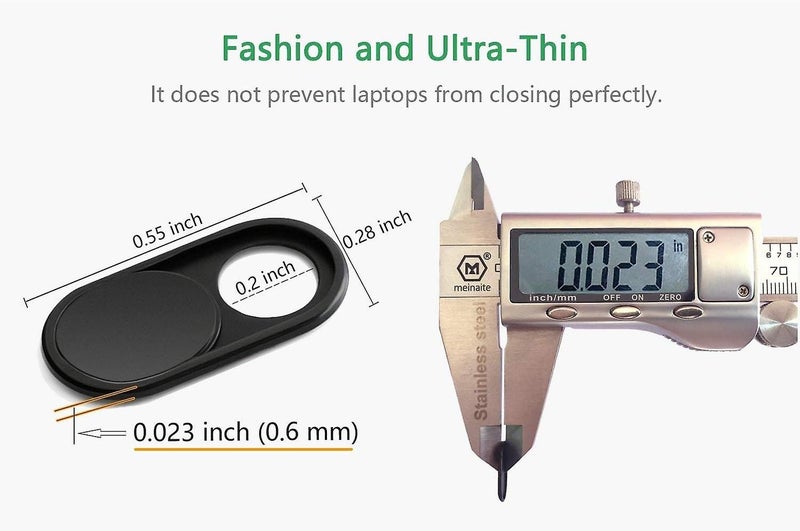 Webcam Cover Slide[2 pack] 0.023 Inch Ultra thin Metal Web Camera Cover For Mac Carousel 2