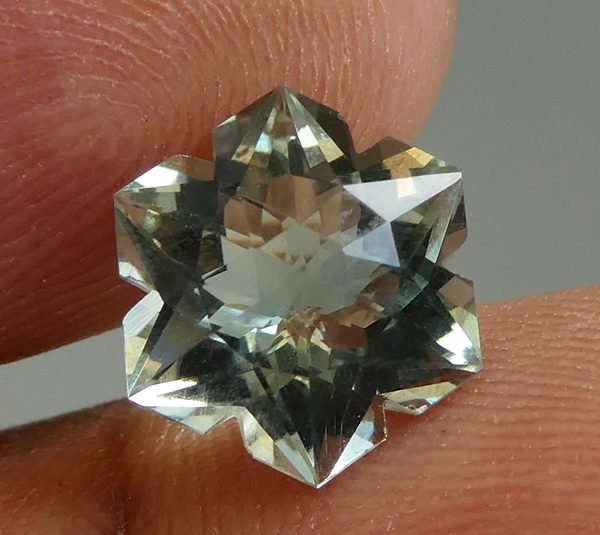 3.16CT SPLENDID CUSTOM CUT SNOWFLAKE 100% NATURAL GREEN AMETHYST Carousel 2