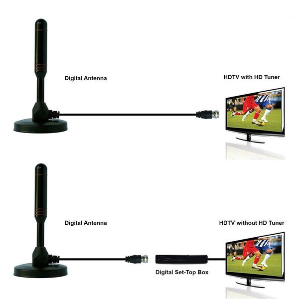 Portable TV Antenna Indoor Outdoor Digital HD Freeview Aerial Ariel 200Mile Carousel 14