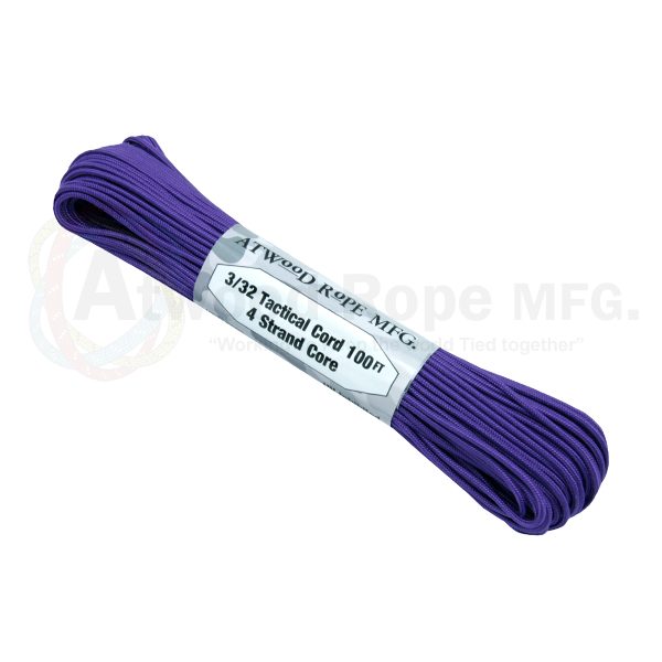 Atwood Paracord 275 - Purple - 2.4mm 15m - USA Made Carousel 1