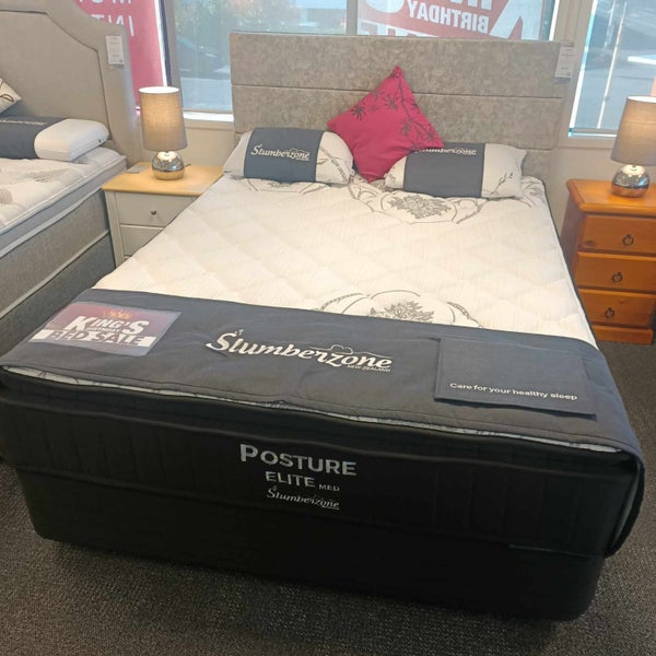 SALE!!!*SZ Posture Elite Medium Queen Mattress with Black Base*(Floor model) Carousel 1