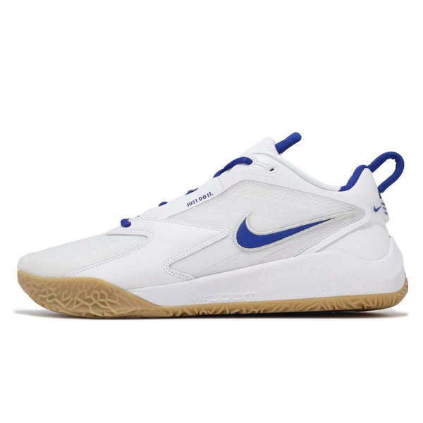 Nike Air Zoom HyperAce 3 White Game Royal Men Volleyball Shoes FQ7074-106 Carousel 1