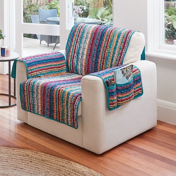 Colourful Furniture Protector - Armchair - Stripes Carousel 1