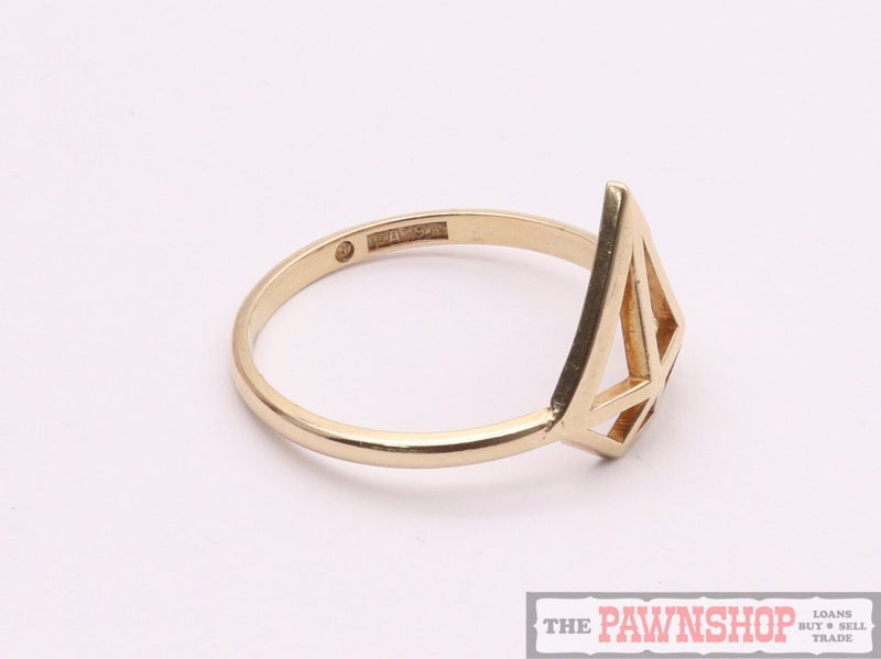 9ct Yellow Gold "Diamond" Design Statement Ring62863232219778112