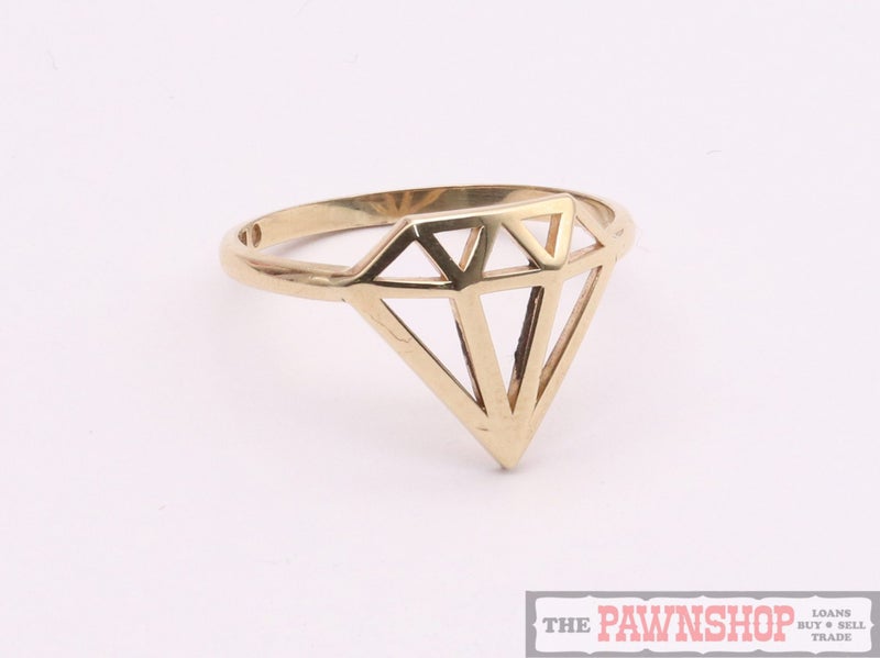 9ct Yellow Gold "Diamond" Design Statement Ring62863232219778119