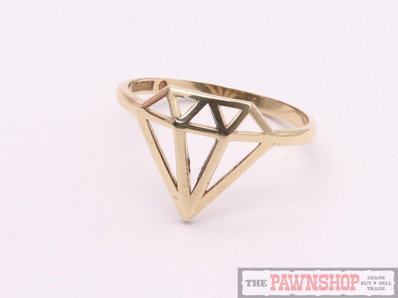9ct Yellow Gold "Diamond" Design Statement Ring62863232219778111