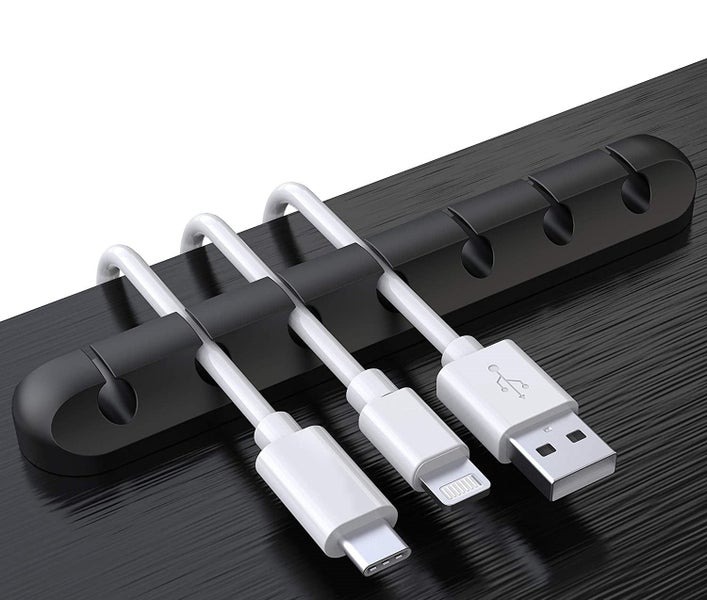 USB Wires Cable Winder Silicone Holder and Organizer Desktop Tidy Management ... Carousel 2