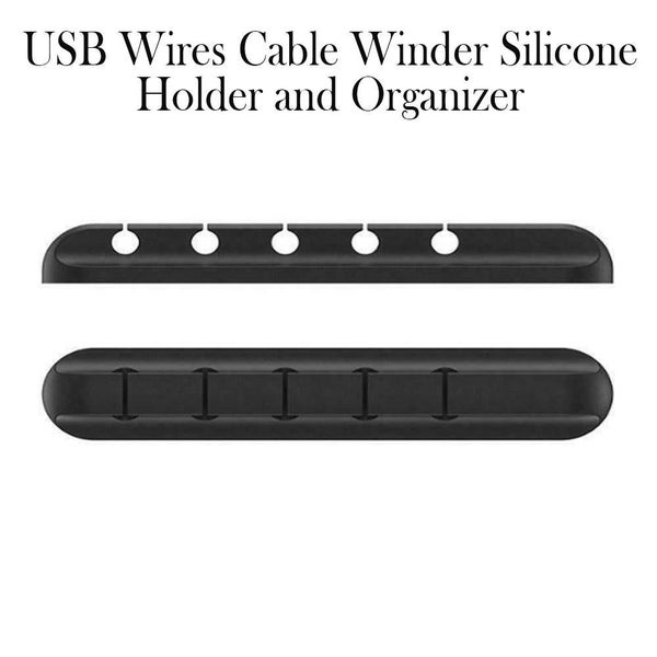 USB Wires Cable Winder Silicone Holder and Organizer Desktop Tidy Management ... Carousel 14