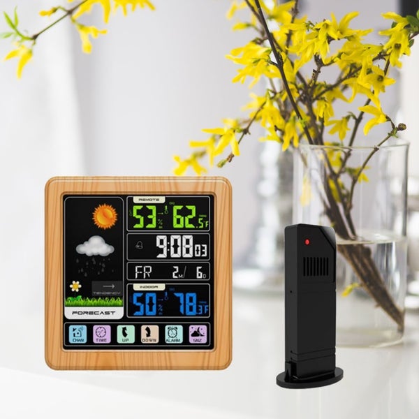 Digital Wireless Multi-Functional Weather Clock Colour Screen Creative Home T... Carousel 14